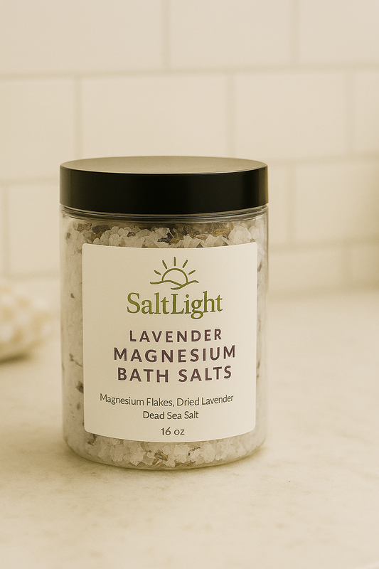 Lavender Magnesium Bath Salts  16 oz